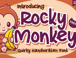 Rocky Monkey Display font