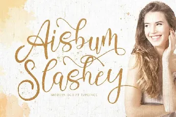 Aisbum Slashey Calligraphy font