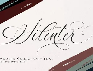 Silenter Calligraphy font