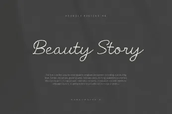 Beauty Story font