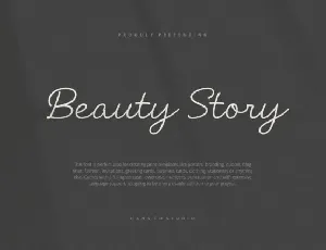 Beauty Story font