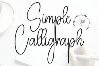 Simple Calligraph Script font