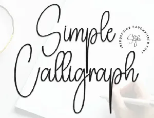 Simple Calligraph Script font