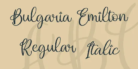 Bulgaria Emilton font