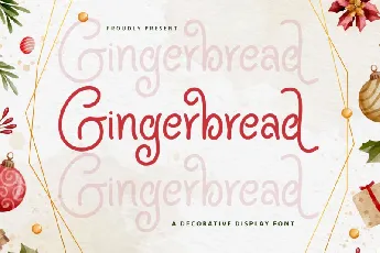 Gingerbread Display font