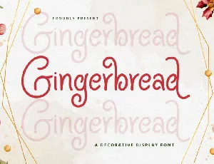 Gingerbread Display font