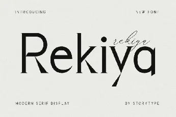 Rekiya font