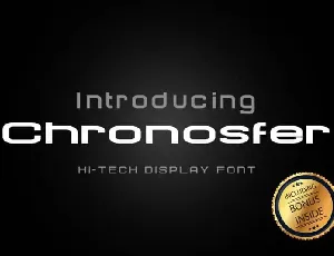 Chronosfer Display font