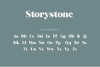 Storystone font