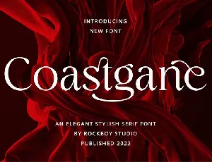 Coastgane font