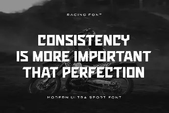 Racing font