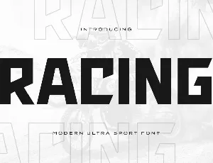 Racing font