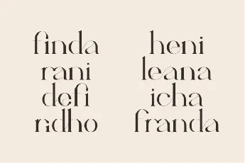 Calina Typeface font