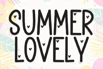 Summer Lovely Display font