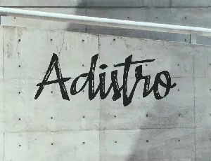 A Adistro font