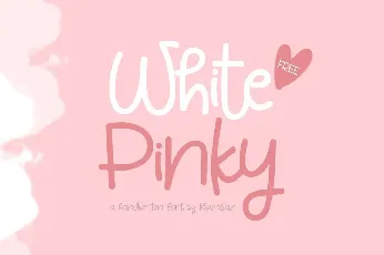 White Pinky font