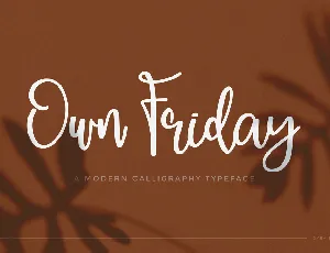 Own Friday font