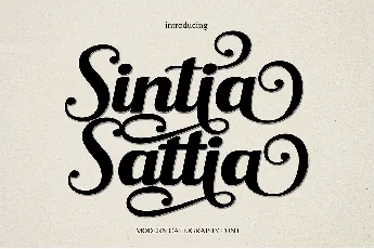 Sintia Sattia font