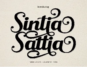 Sintia Sattia font