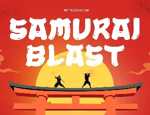 Samurai Blast font