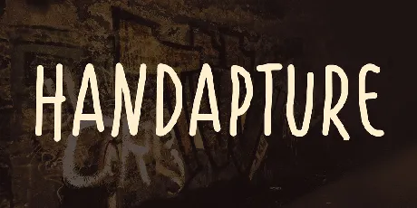 Handapture font