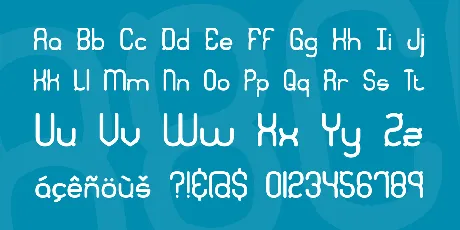 Quadratic font