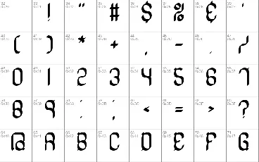 Quadratic font