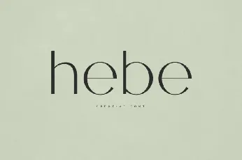 Hebe font