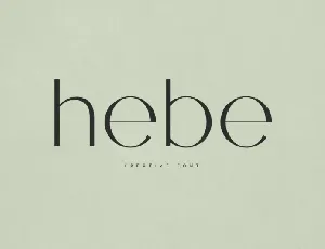 Hebe font