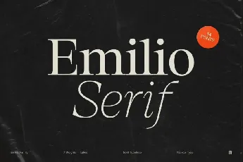 Emilio Serif Family font