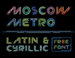 Moscow Metro font