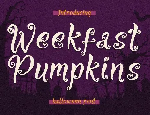 Weekfast Pumpkins font