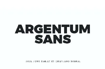 Argentum Sans Family font