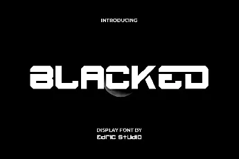 Blacked font