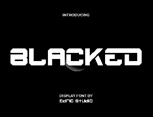 Blacked font