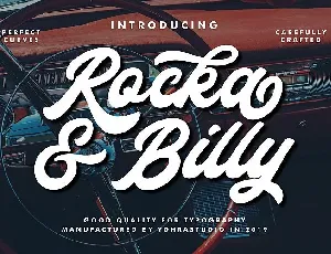 Rocka & Billy Bold Script font