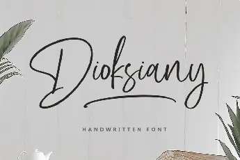 Dioksiany Handwritten Script font