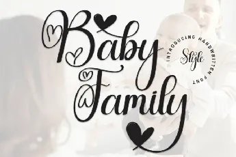 Baby Family Script font