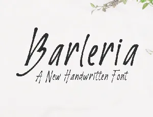 Barleria Script font