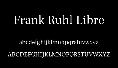 Frank Ruhl Libre Serif Family font