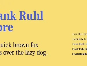 Frank Ruhl Libre Serif Family font