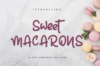 Sweet Macarons font