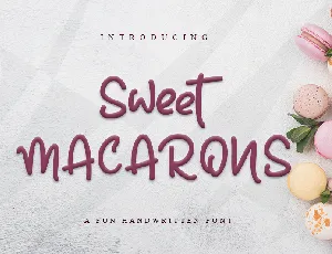 Sweet Macarons font