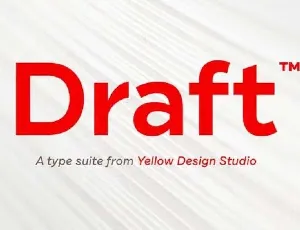 Draft Family Free font