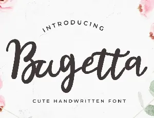 Bugetta font