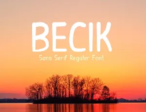 Becik Display font