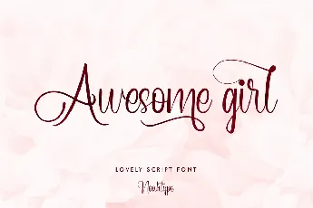 Awesome Girl Demo font