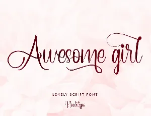 Awesome Girl Demo font