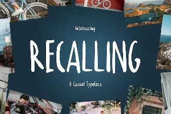 RECALLING font