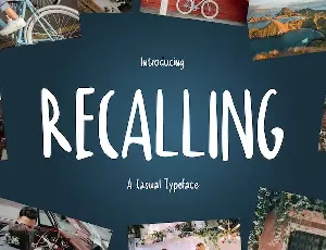 RECALLING font